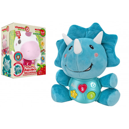 GLOBO UNICORNO DINO PELUCHE MUSICALE