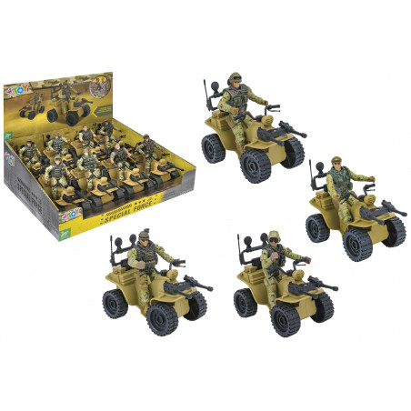 GLOBO PERSONAG.C QUAD MILITARE RUOTA LIB