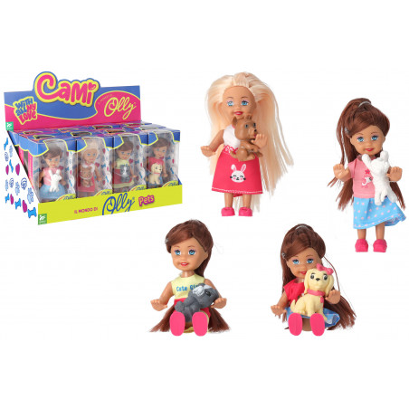 GLOBO FASH.DOLL C MINI BABOLA 4 CAGNOLIN