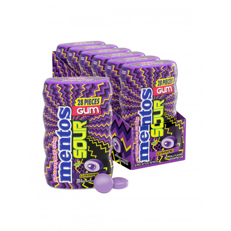 MENTOS SOUR GUM GRAPE 100G