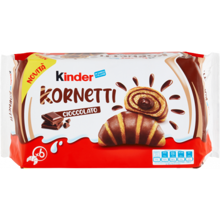 KINDER KORNETTI CIOCCOLATO X6