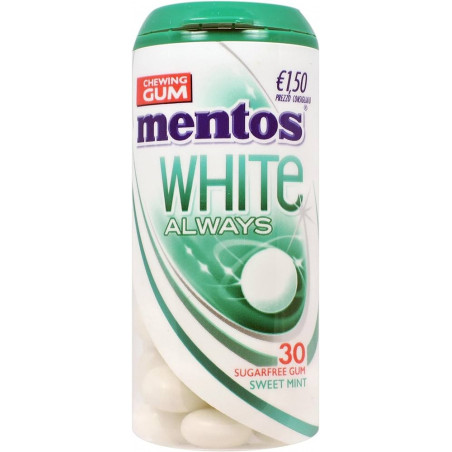 MENTOS WHITE GUM SWEET MENTA 30