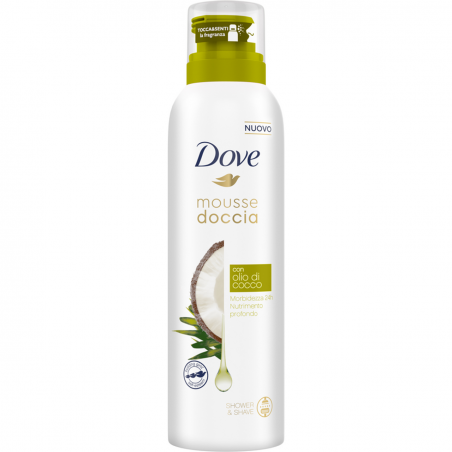 DOVE MOUSSE DOCCIA OLIO COCCO 200ML