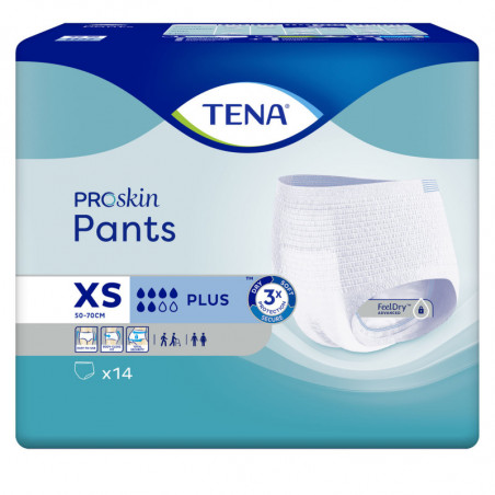 TENA PANTS PLUS XS X14   (E)