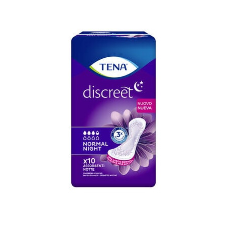 TENA DISCREET NORMAL NIGHT X10 760764