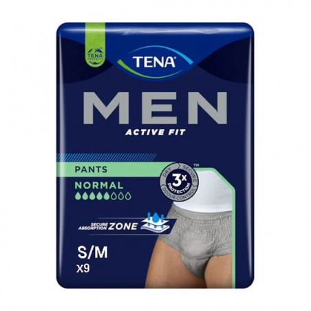 TENA MEN PANTS NORMAL X9 GRIGIO S M 2701