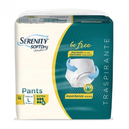 SERENITY PANTS SOFT DRY EXTRA L X12