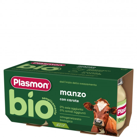 PLASMON BIO OMO MANZO GR.80X2