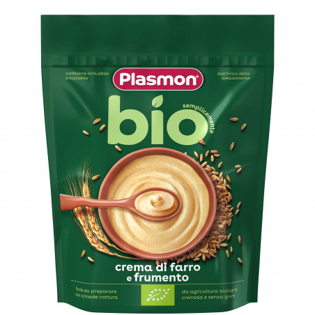 PLASMON BIO CREMA FARRO E GRANO GR.200