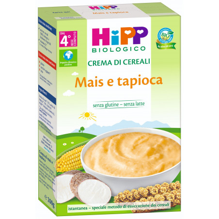 HIPP CREMA CEREALI MAIS TAPIOCA GR.350(E