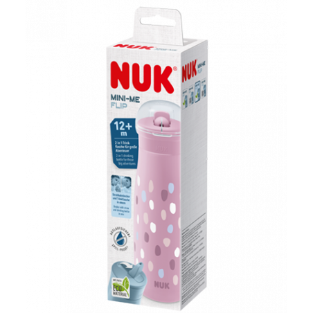 NUK TAZZA MINI ME FLIP PURPLE DOTS 450ML