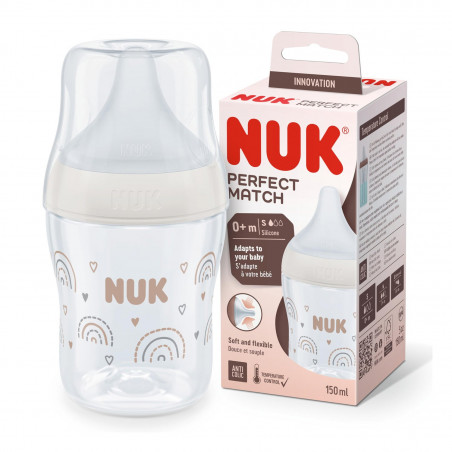 NUK BIBERON P.MATCH TC SIL.RAINBOW 150ML