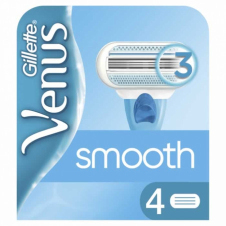 GILLETTE VENUS 3 LAME SMOOTH RIC.X4