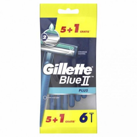 GILLETTE BLUE II PLUS RASOIO X5+1