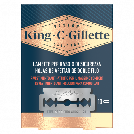 GILLETTE KING C. LAME SICUREZZA X10