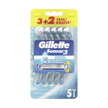 GILLETTE SENSOR3 RASOIO COOL X5