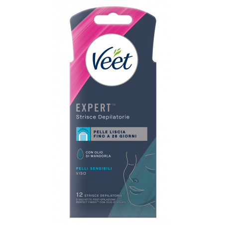 VEET EXPERT STRISCE DEPIL.VISO PS X12