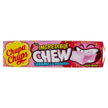 CHUPA CHUPA INCREDIBLE CHEW FRAGOLA 45GR