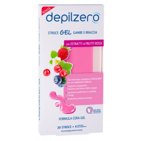 DEPILZERO STRISCE GEL GAM BRAC.F ROS.X20