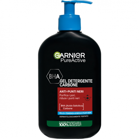 GARNIER PURE ACT.GEL DET.A P.NERI 250M