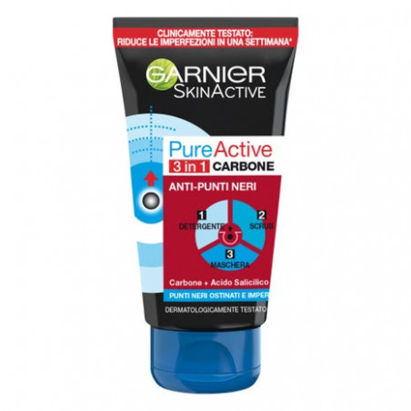 GARNIER PURE ACT.CR.OPAC.C CARB.3IN1