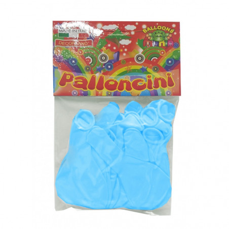 PALLONCINI  CELESTE 10PZ