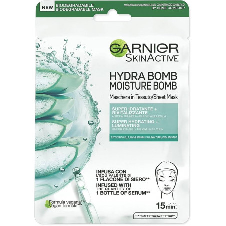 GARNIER HYDRABOMB MASK.TESS.ALOE IDRAT.