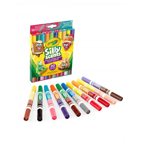 CRAYOLA 10 PENNARELLI LAV.D P MAXI SILLY