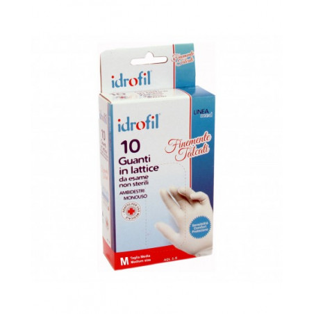 IDROFIL GUANTI LATTICE 10P MIS M