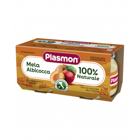 PLASMON OMO MELA ALB GR.80X2