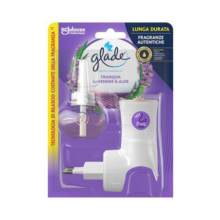 GLADE ELET. BASE + RIC 20 ML LAVANDA