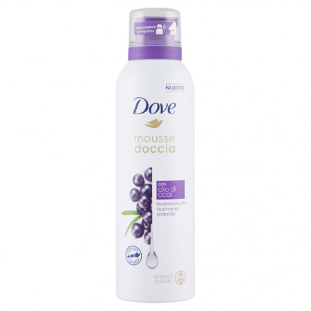 DOVE MOUSSE DOCCIA OLIO ACAI 200ML