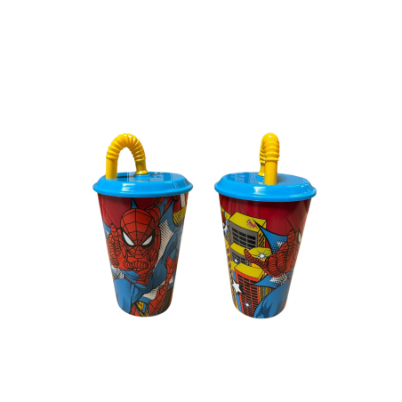 BICCHIERE C CAN.SPIDERMAN 430ML