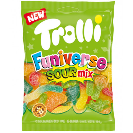 TROLLI FUNIVERSE SOUR MIX GR.100