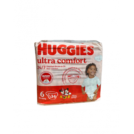 HUGGIES LITTLE M.GRANDE TG.6 15-30KG X34