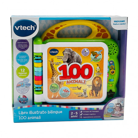 VTECH LIBRO ILLUST. BILINGUE 100 ANIMALI