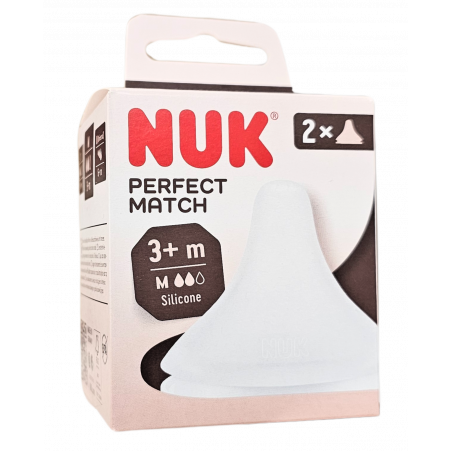 NUK TETTARELLE P.MATCH SIL.3M+ 2PZ