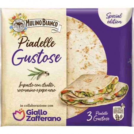 MULINO BIANCO PIADELLE GUSTOSE X3