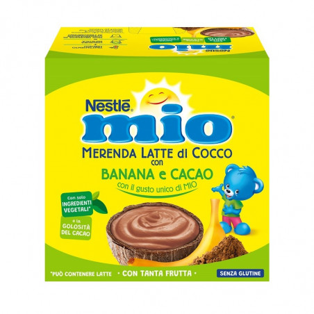 MIO MERENDA LATTE D COCCO BAN.CAC.4X90GR